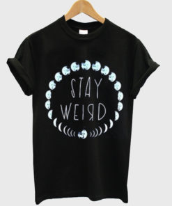 Stay Weird moon phase T-shirt