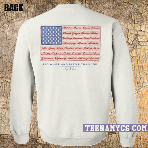 American Flag Sweatshirt - teenamycs