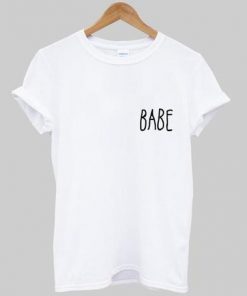 BABE pocket print t-shirt