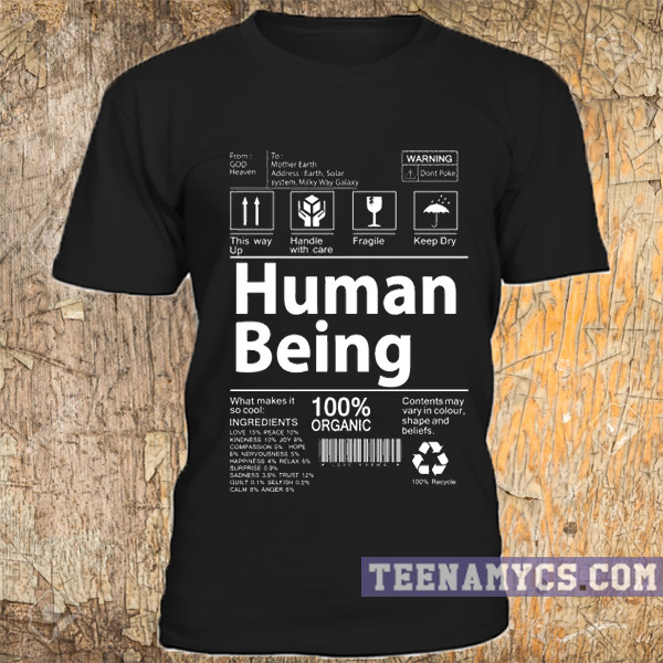 Black Human Being t-shirt - teenamycs