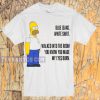 Blue Jeans white shirt Homer Simpson T-shirt