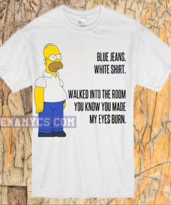 Blue Jeans white shirt Homer Simpson T-shirt