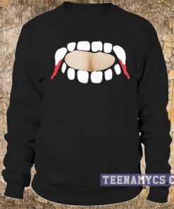 Gabby Show, vampire teeth cut out Sweatshirt