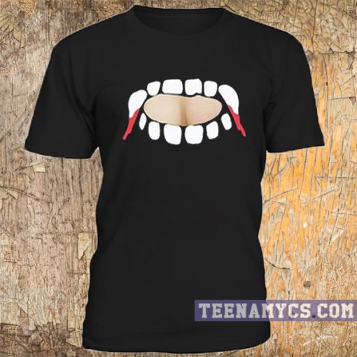 Gabby Show, vampire teeth cut out t shirt