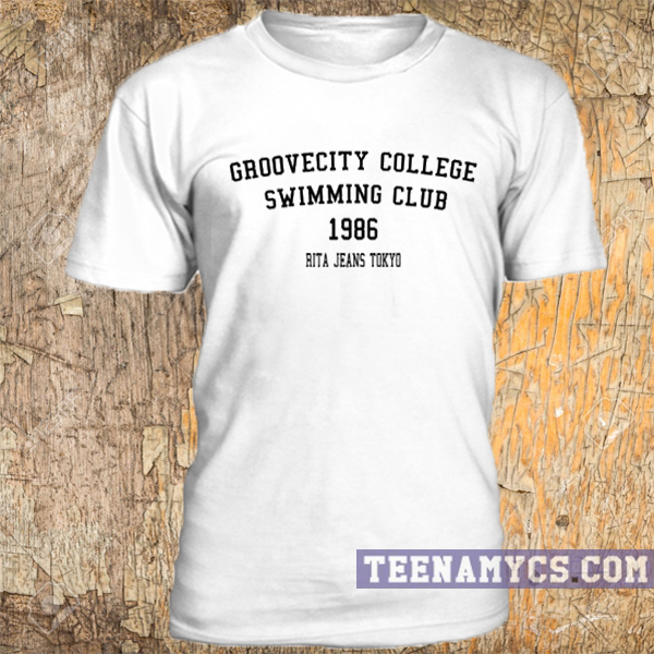 Groovecity college swimming club t-shirt