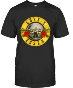Gun's and roses logo Tshirt
