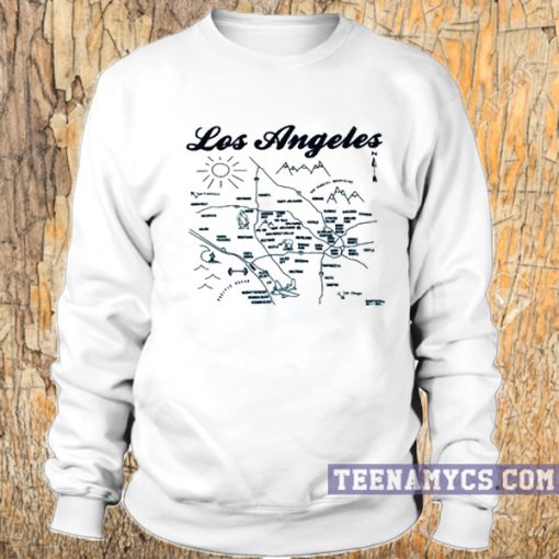 Los Angeles Map Sweatshirt