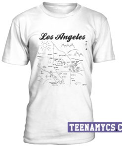 Los Angeles map unisex T-Shirt