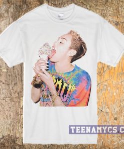 Miley Cyrus ice cream t-shirt