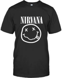 Nirvana Smile Logo Tshirt Band