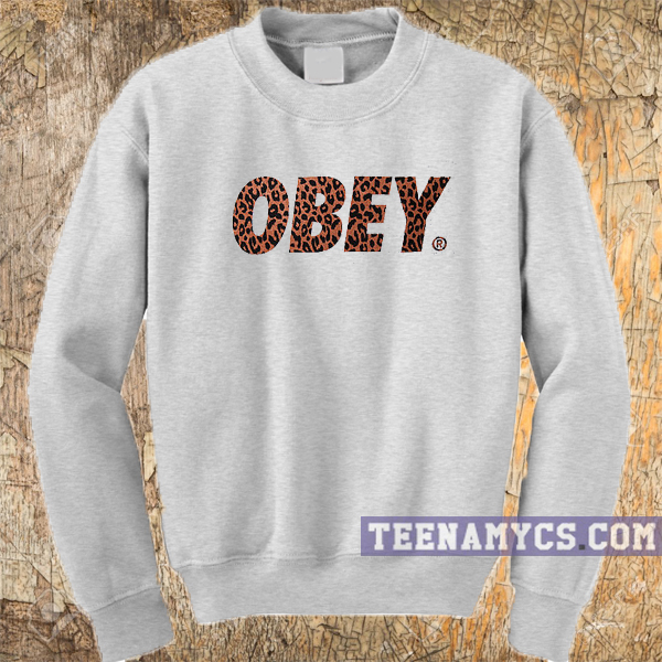 Obey Cheetah Font Sweatshirt