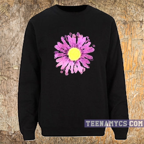 Purple Flower Sweatshirt