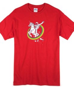 Rainbow Unicorn Astronaut T shirt