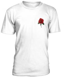 Rose with skull inside unisex T-shirt