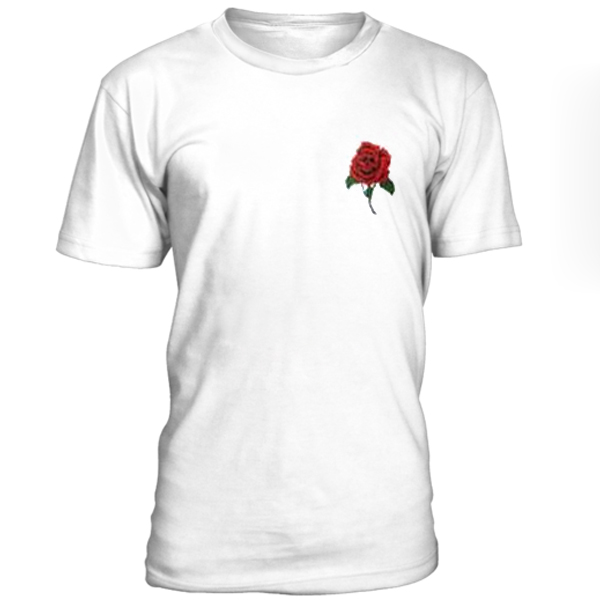 Rose with skull inside unisex T-shirt