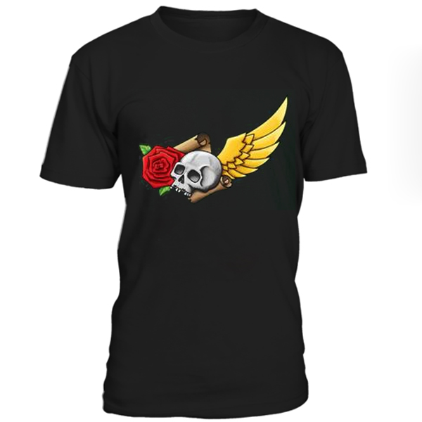 Skull and rose t-shirt