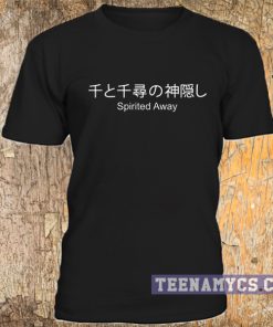 Spirited away japanese letter t-shirt