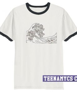 Tsunami wave ringer T-Shirt