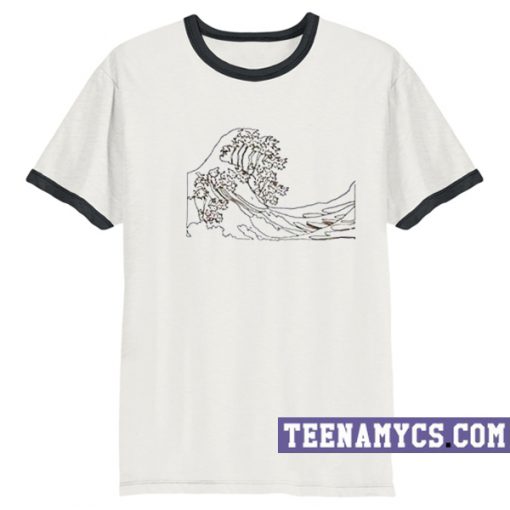 Tsunami wave ringer T-Shirt