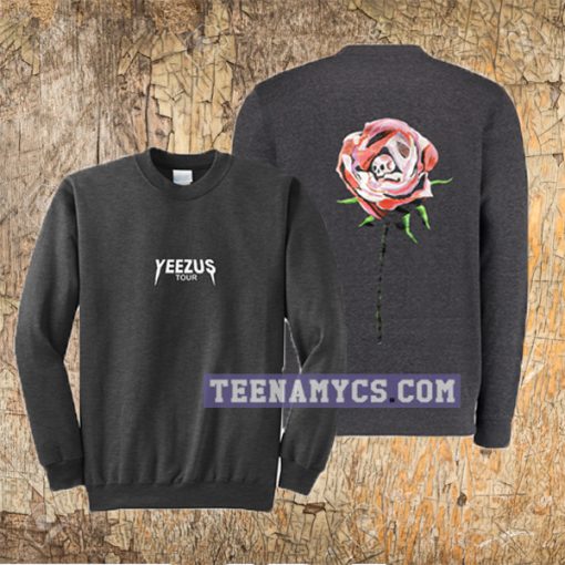 Yeezus Tour wes lang Rose Sweatshirt