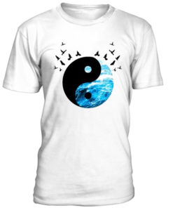 Yin yang birdy unisex t-shirt