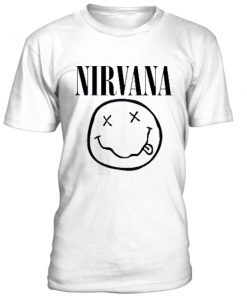 nirvana smile black logo t-shirt