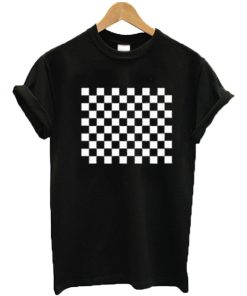 Kristen Stewart Checkerboard T-shirt