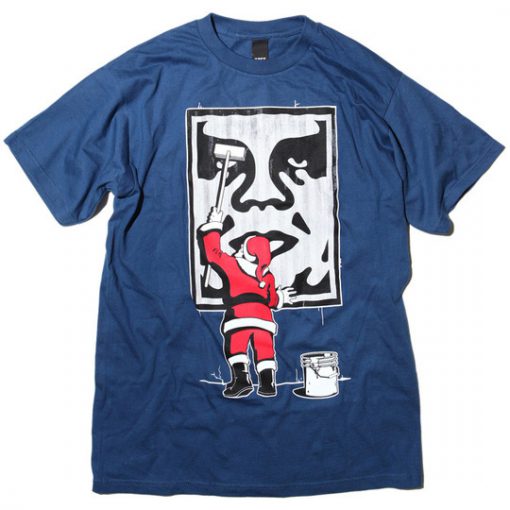 Obey Santa Christmas T-shirt-1