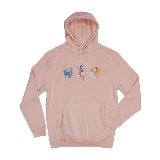 Bunnerfly Lines Bunny Butterfly Hoodie