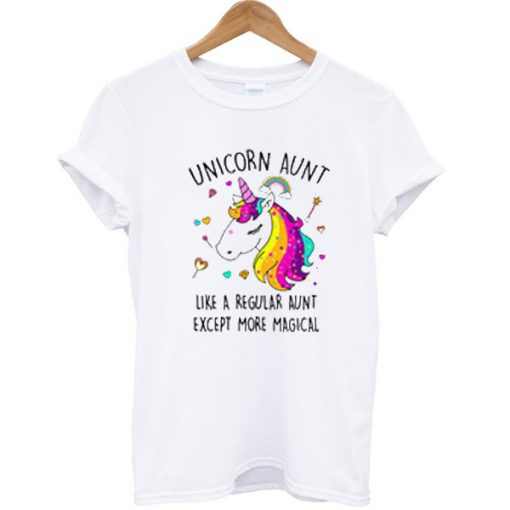 Unicorn Aunt Graphic T-shirt