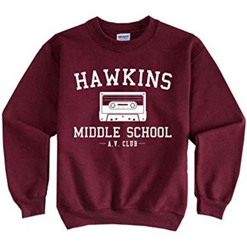 Hawkins Middle School AV Club Sweatshirt