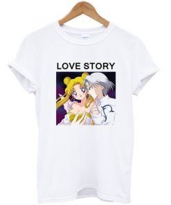 Love story sailor moon t-shirt