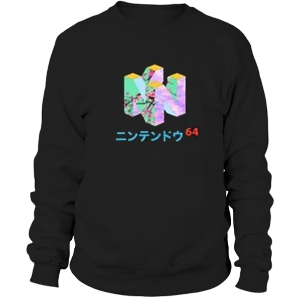 Japanese Nintendo 64 Graphic Sweatshirt