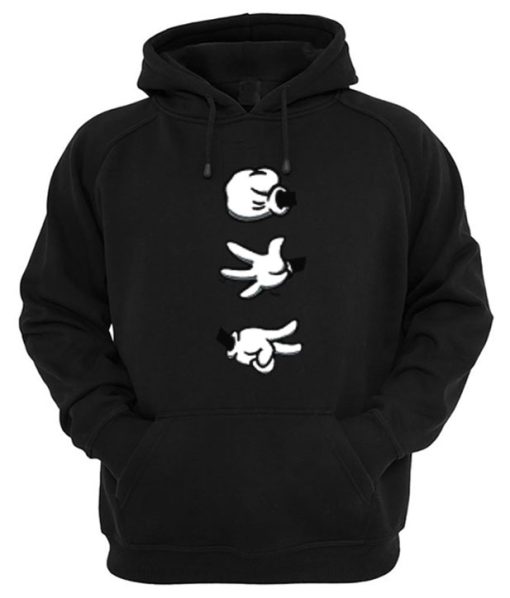 Mickey Hand Rock Paper Scissors Hoodie