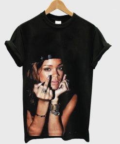Rihanna Middle Finger T-shirt