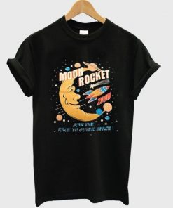 Moon Rocket Join The Race To Outer Space T-shirt