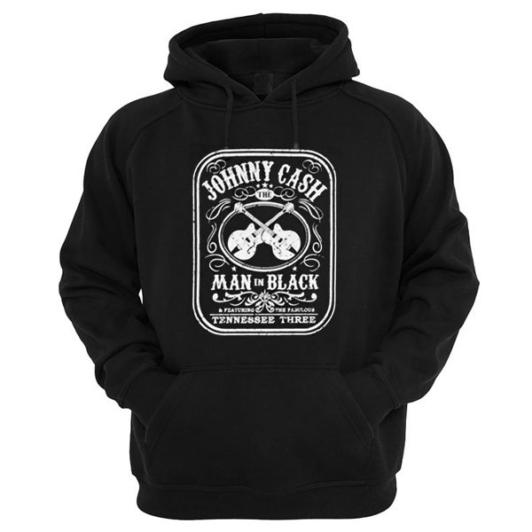 Johnny Cash The Man In Black Featuring The Fabulous Tennessee Three Hoodie