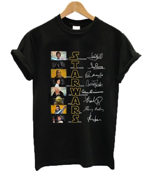 Star Wars Characters Signature T Shirt