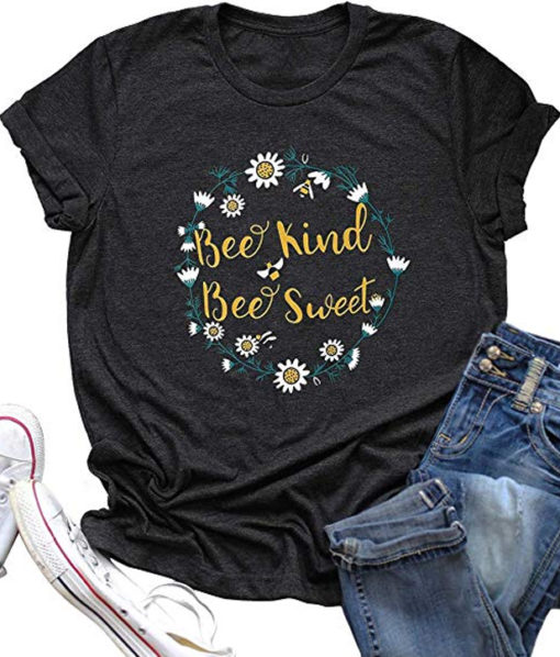 Bee Kind Bee Sweet Flower T-Shirt
