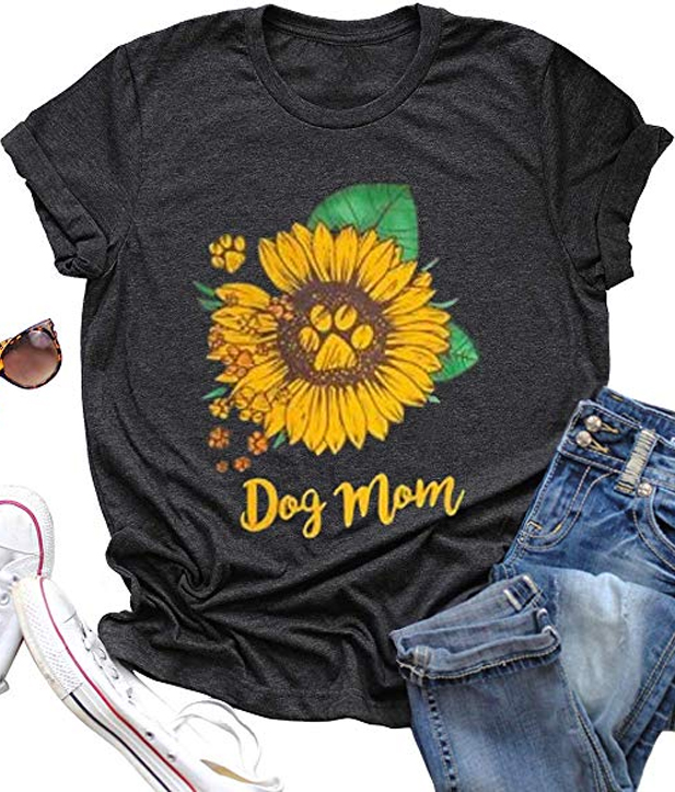 Dog Mom Sunflower T-Shirt - teenamycs