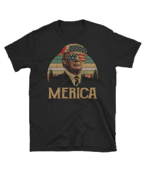 Merica Donald Trump Support T-Shirt
