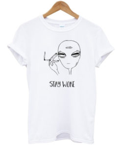 Stay Woke Smoking Alien T-Shirt