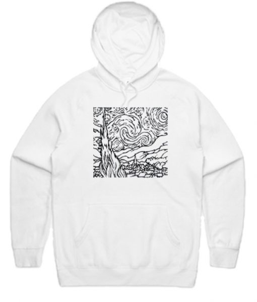 Starry Night Graphic Hoodie