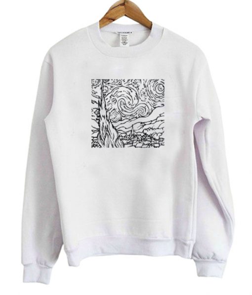 Starry Night Graphic Sweatshirt