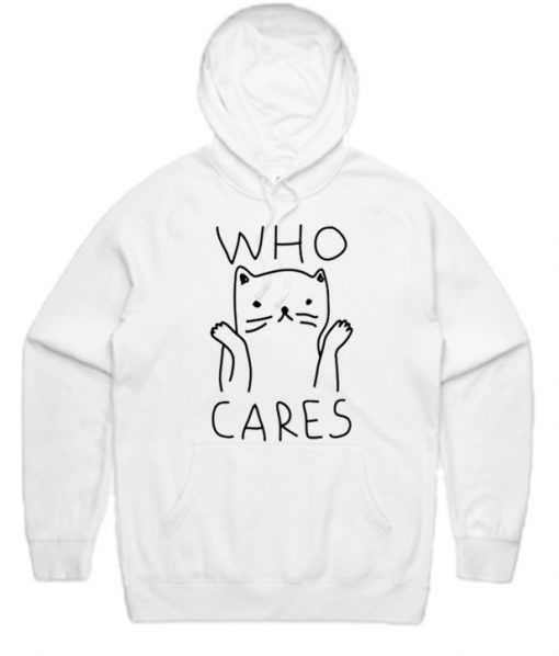 Who Cares Cat Hoodie