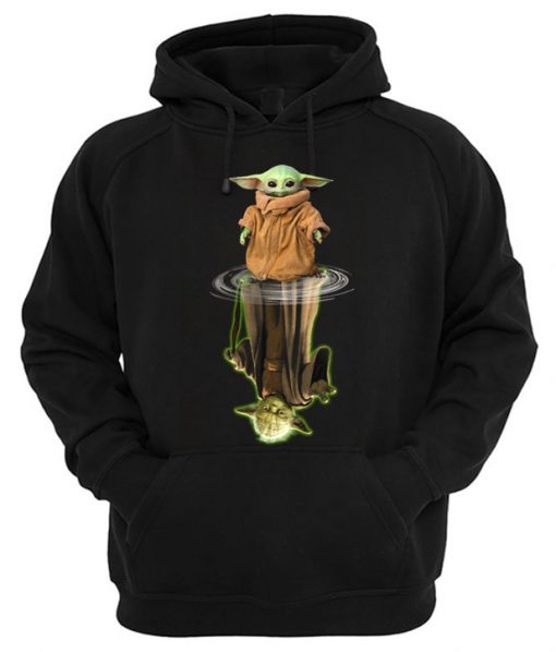 Baby Yoda Water Mirror Reflection Yoda Hoodie