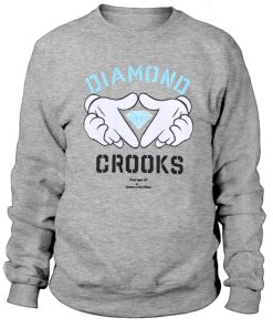 Diamond Crooks Mickey Mouse Hands Sweatshirt