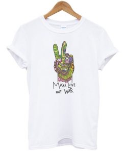 Make Love Not War Peace Hand Sign T-Shirt