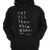 Not All Those Who Wander Are Lost Hoodie