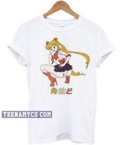 Sailor Moon Peace Sign Graphic T-shirt